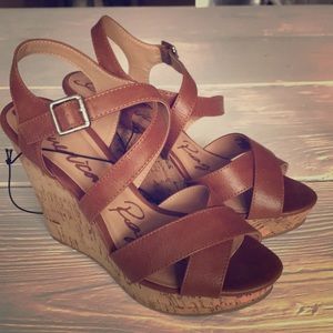New American Rag wedge cork sandals 8M